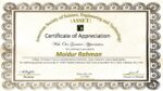 Moidur Rahman_Certifcate of Appreciation